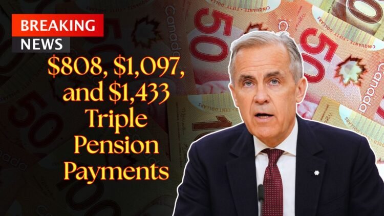 $808, $1,097, and $1,433 Triple Pension Payments (OAS, GIS, CPP) Coming in November 2025 – Check Eligibility